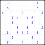 Судоку 9х9 #1844 средний