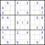 Судоку 9х9 #1845 средний