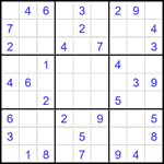 Судоку 9х9 #1846 средний