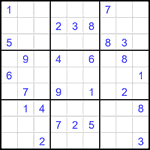 Судоку 9х9 #1847 средний