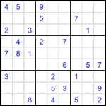 Судоку 9х9 #1848 средний
