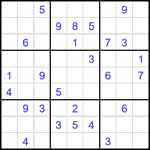 Судоку 9х9 #1849 средний