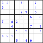 Судоку 9х9 #1852 средний