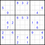 Судоку 9х9 #1855 средний