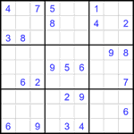 Судоку 9х9 #1856 средний