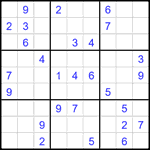 Судоку 9х9 #1858 средний