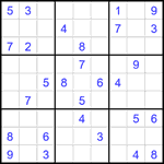 Судоку 9х9 #1859 средний