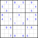 Судоку 9х9 #1861 средний