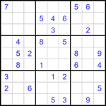 Судоку 9х9 #1862 средний
