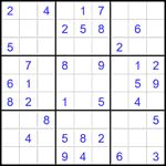 Судоку 9х9 #1863 средний