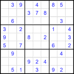 Судоку 9х9 #1868 средний