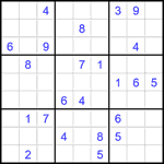 Судоку 9х9 #1869 средний