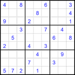 Судоку 9х9 #1870 средний