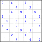 Судоку 9х9 #1871 средний