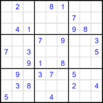 Судоку 9х9 #1872 средний