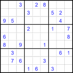 Судоку 9х9 #1873 средний