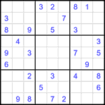 Судоку 9х9 #1876 средний