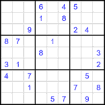 Судоку 9х9 #1880 средний