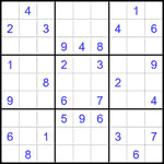 Судоку 9х9 #1881 средний