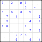 Судоку 9х9 #1884 средний