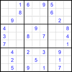 Судоку 9х9 #1885 средний