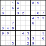 Судоку 9х9 #1887 средний