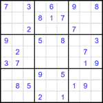 Судоку 9х9 #1888 средний