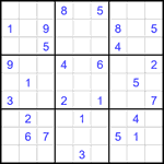 Судоку 9х9 #1890 средний