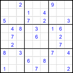 Судоку 9х9 #1892 средний