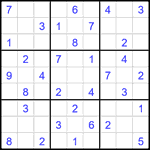 Судоку 9х9 #1893 средний