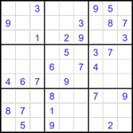 Судоку 9х9 #1894 средний