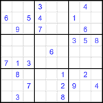 Судоку 9х9 #1895 средний