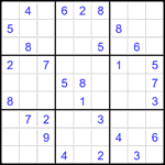 Судоку 9х9 #1898 средний