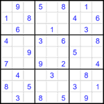 Судоку 9х9 #1899 средний