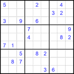 Судоку 9х9 #1846 трудный