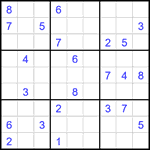 Судоку 9х9 #1872 трудный