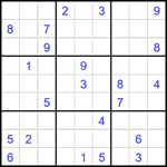 Судоку 9х9 #1837 очень трудный