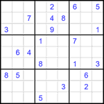 Судоку 9х9 #1851 очень трудный