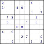 Судоку 9х9 #1856 очень трудный