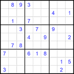 Судоку 9х9 #1858 очень трудный