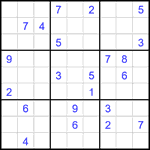 Судоку 9х9 #1859 очень трудный