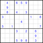 Судоку 9х9 #1863 очень трудный