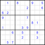 Судоку 9х9 #1865 очень трудный