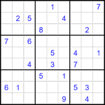 Судоку 9х9 #1866 очень трудный