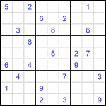 Судоку 9х9 #1868 очень трудный