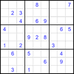 Судоку 9х9 #1874 очень трудный