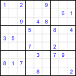 Судоку 9х9 #1879 очень трудный