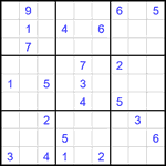 Судоку 9х9 #1880 очень трудный