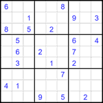 Судоку 9х9 #1887 очень трудный