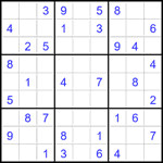 Судоку 9х9 #1934 легкий